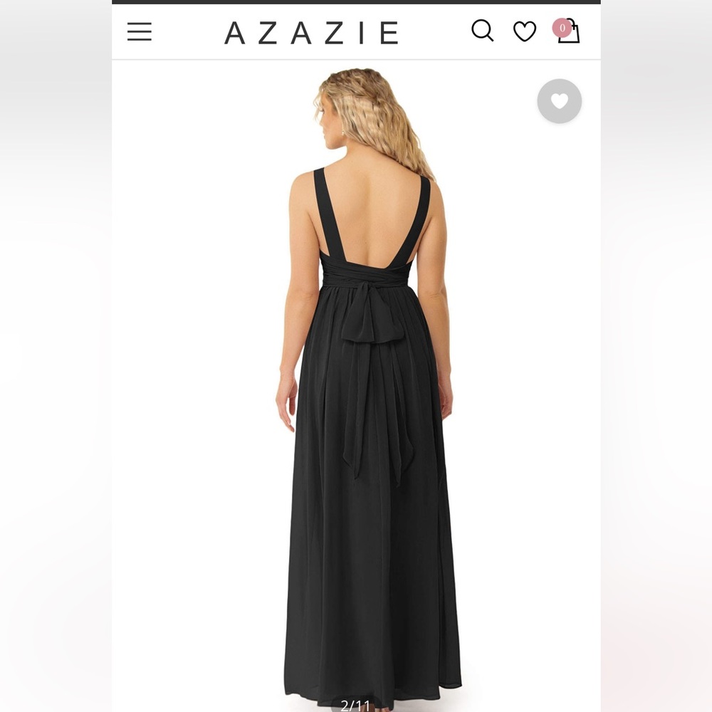 Azazie Bridesmaid Dress Kora Black